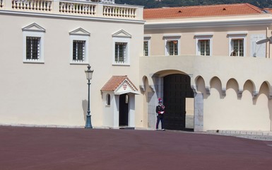 Sentinel of the Royal palace of Monte Carlo, Monaco