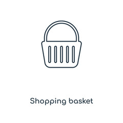 shopping basket icon vector