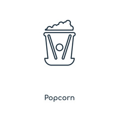 popcorn icon vector