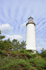 Am  Leuchtturm von Fårö auf Gotland