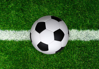 Top view of soccer or football