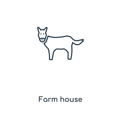 farm house icon vector