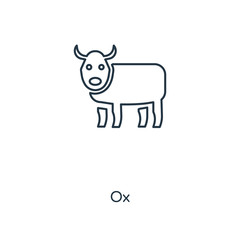 ox icon vector