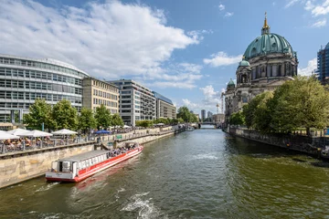 Deurstickers Berlino, Germania, centro storico fiume Sprea © franco ricci