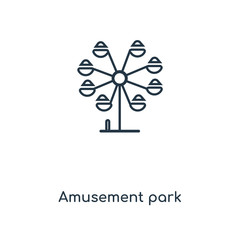 amusement park icon vector