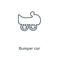 Fototapeta na wymiar bumper car icon vector