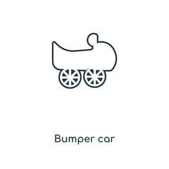 bumper car icon vector