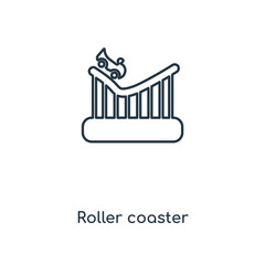 roller coaster icon vector