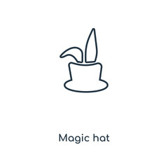 magic hat icon vector