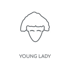 young lady icon