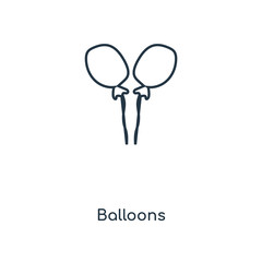 balloons icon vector