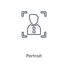 portrait icon vector