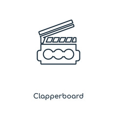 clapperboard icon vector