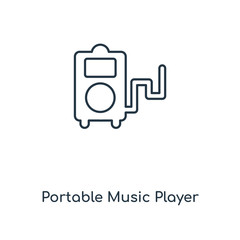 portable music player icon vector