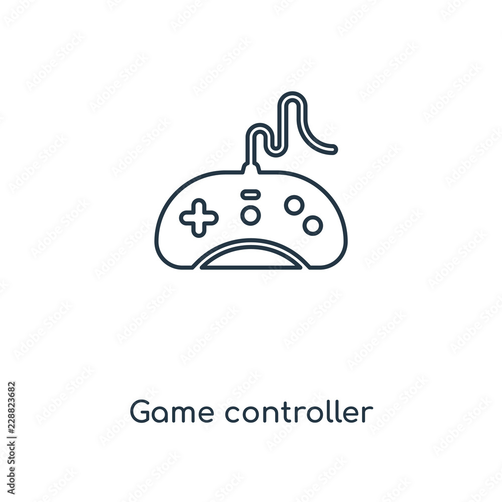 Poster game controller icon vector