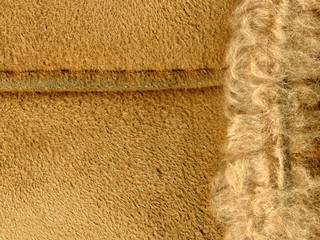 Red or brown texture of leather or suede.