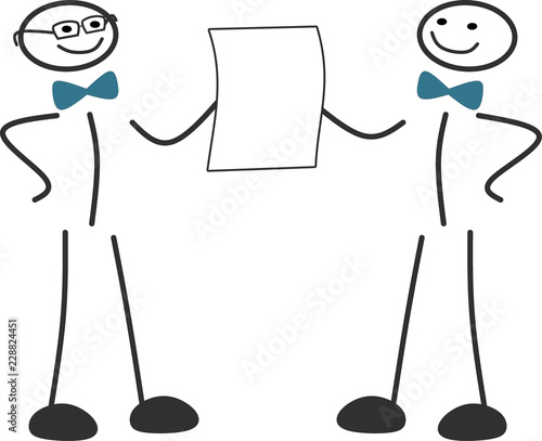 Strichmannchen Halten Zusammen Ein Vertrag Stock Image And Royalty | Royalty free vector images Strichmannchen Halten Zusammen Ein Vertrag Stock Image And Royalty -