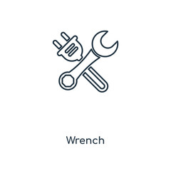 wrench icon vector