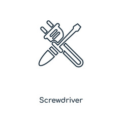 screwdriver icon vector