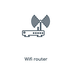 wifi router icon vector