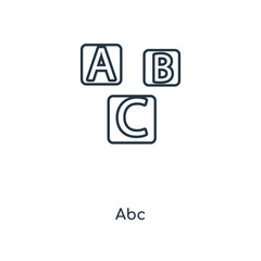 abc icon vector