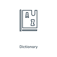 Obraz premium dictionary icon vector