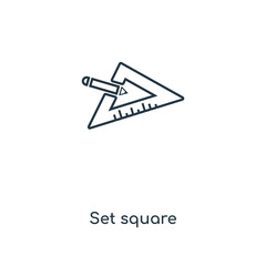 set square icon vector