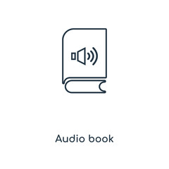 audio book icon vector