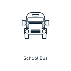 school bus icon vector