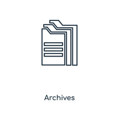 archives icon vector