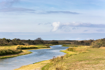 Beautiful view on the Waterleidingduinen, a coastal dunes area in the neighbourhood of Amsterdam. In this area the drinkingwater for the inhabitants of Amsterdam is abstracted. Wonderful walking area