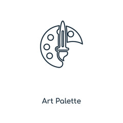 art palette icon vector