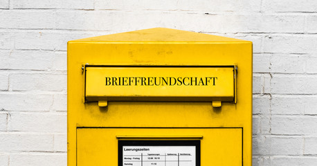 Fototapeta premium Brieffreundschaft