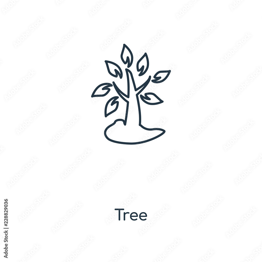 Poster tree icon vector
