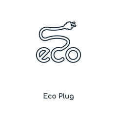eco plug icon vector