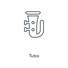 tuba icon vector