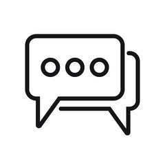 Naklejka premium Chat icon. Speech bubble vector icon