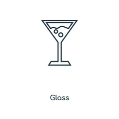 glass icon vector