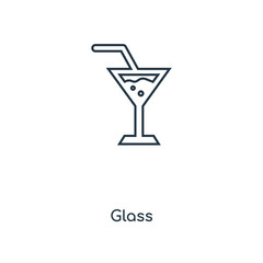 glass icon vector