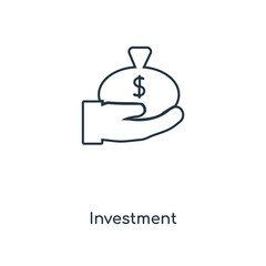 Obraz premium investment icon vector