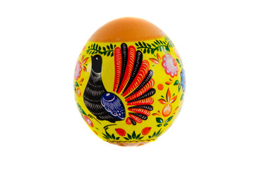 Easter painted egg covered by lacquer and ornamented by miniature painting which is orgin from the...