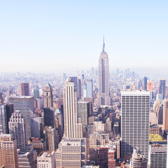 Fototapeta na wymiar New York City skyscrapers from above