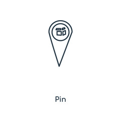 pin icon vector