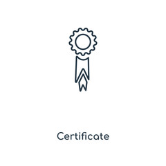 certificate icon vector