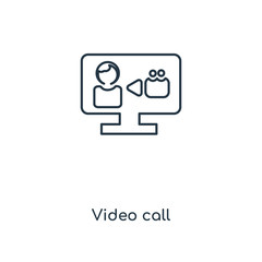 video call icon vector