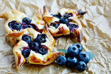 Blueberry Cream Cheese Pastries.
Blueberry Puff Pastry Pies.