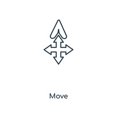 Obraz premium move icon vector