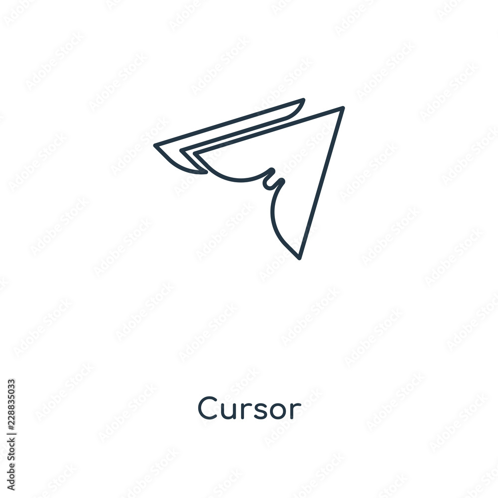 Poster cursor icon vector