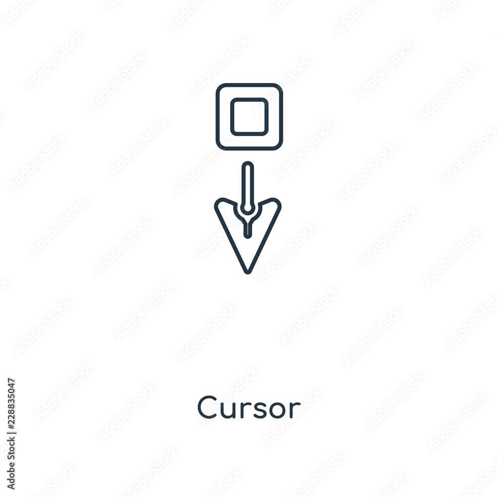 Poster cursor icon vector
