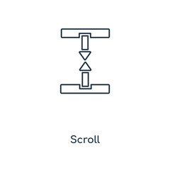 scroll icon vector